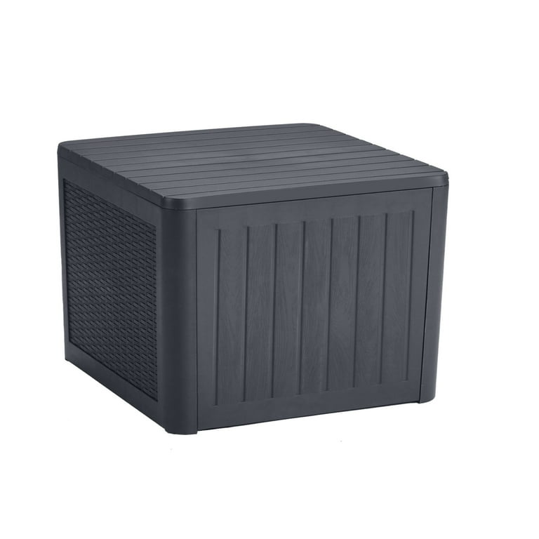 EHHLY Deck Box, Small Outdoor Side Tables for Patio, 36 Gallon