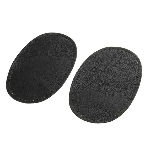 EHJRE 1 Pair Leather Knee Elbow Patches Sew on Patches for Coat Jacket Jeans Black