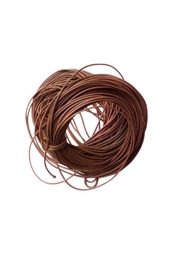 10 M 1mm ed Cord String Thread for Bracelet Necklace DIY Jewelry Making Craft Light coffee