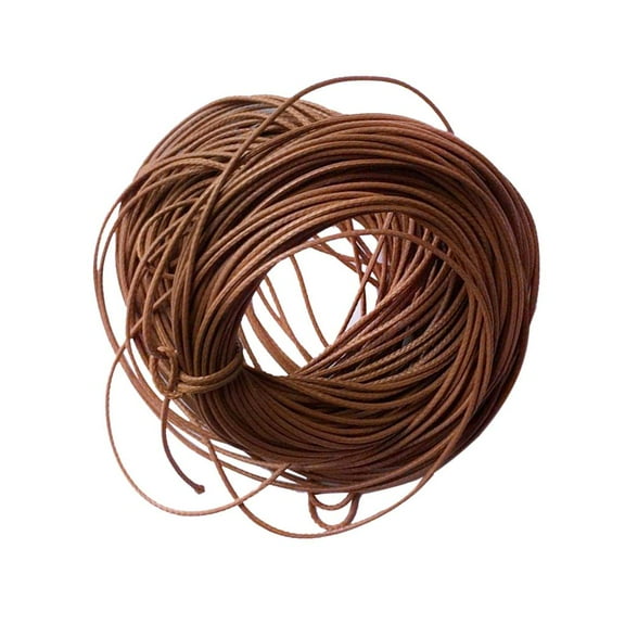 EHJRE 10 M 1mm ed Cord String Thread for Bracelet Necklace DIY Jewelry Making Craft Light coffee