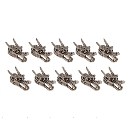 EHJRE 10 Mini Dragon Charms Bilezik Bulgulari için Gümüs Bakir Copper