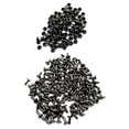thumbnail image 1 of EHJRE 100 Sets Rivets Round Rivet Fasteners For Leather handwerkliches Dekor 6x10mm Grey Black, 1 of 9