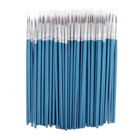 EHJRE 100Pack Micro Fine Brush Round Pointed Tip Art Craft Brushes L