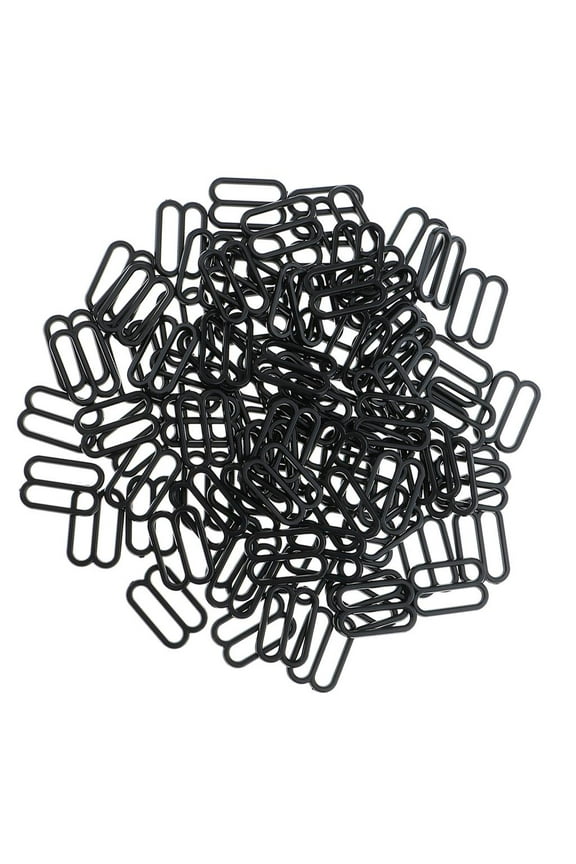 100Pcs Bra Strap Adjustment Sliders Rings Hooks Fig 8/0/Lingerie Sewing Fastener 15mm 1