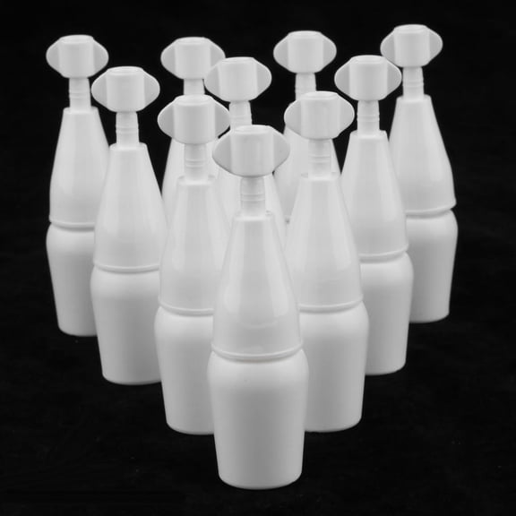 EHJRE 10Pcs Refillable Empty Dropper Bottle Reusable Squeezable Vials Container Suit for Home or Beauty Salon 5ML