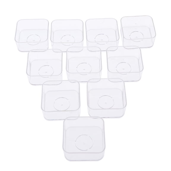 EHJRE 10Pcs/Set Tea Light Holder Candle Container Candles Containers Candle .7x1.8cm