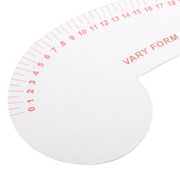 EHJRE 12.2 inch Long French Curve Ruler Sewing Tools Hard Transparent Ruler