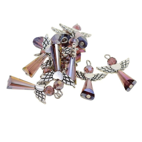 EHJRE 12pcs Handmade Charms Pendants Acrylic Drop Beads for Jewelry Making
