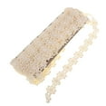 thumbnail image 1 of EHJRE 15yds Crochet Flower Embroidery Lace Trim Ribbon Sewing Crafts 2.5cm Beige, 1 of 7