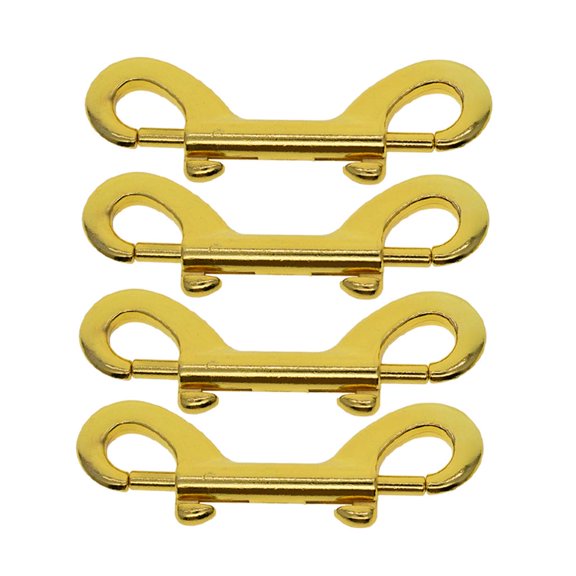 EHJRE 2/4/6/10pc Double End Gate Snap Hook Key Holder Alloy Clip Keychain 4Pieces
