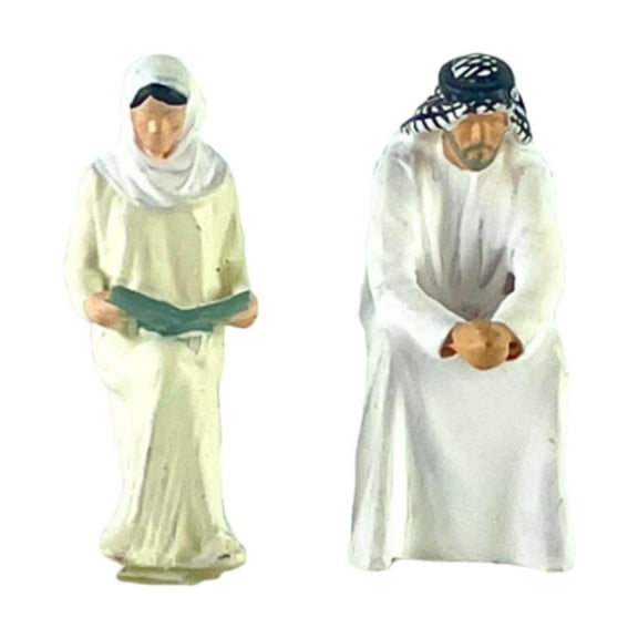 EHJRE 2 Pieces 1/64 Scale Miniature Figure Movie Props Diorama Scenery Desk Decoration