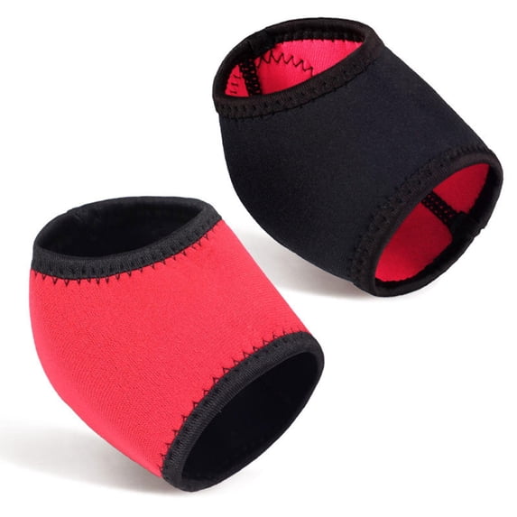 EHJRE 2 Pieces Heel Protectors Heel Socks Reusable Heel Cover Non Slip Soft Heel Cups Heel Pads for Running Riding Standing Walking M