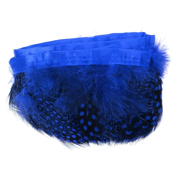 EHJRE 2 Yard Dyed Chicken Feather Fringe Trim DIY Crafts Sewing Supply Dark Dark blue