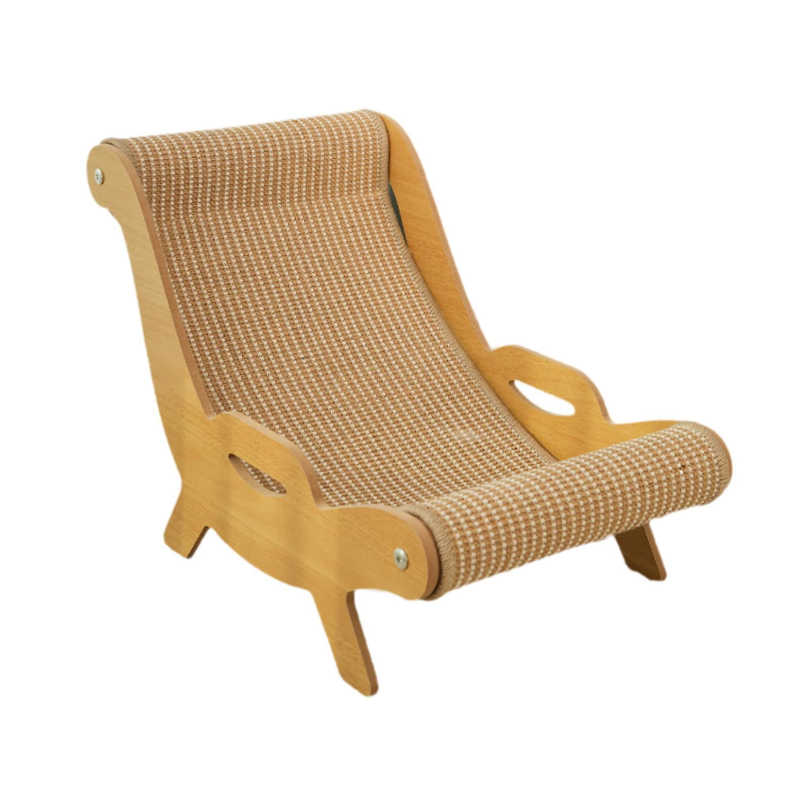 EHJRE 2-in-1 Cat Sisal Scratching Post, Lounge Chair, Furniture Protector, 51.9 X 32.3 X 34.3 Cm, Wear-Resistant, Multi-Purpose Kitten Bed, Couch