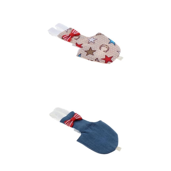 EHJRE 2 x Adjustable Suit (Bird Diaper) Suitable for Parakeet Cockatiels Budgie Macaws and Other Size Birds, S