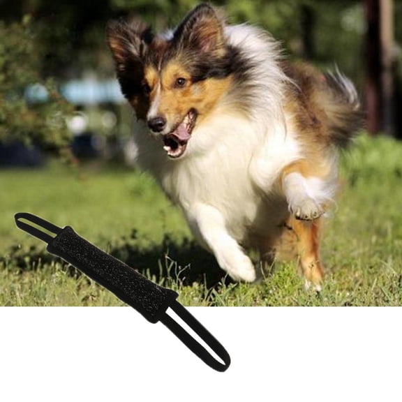 EHJRE 2 x Tug Toy with Strong Handle - Tough, Durable Fire Hose Dog Tug for Medium to Large Dogs - for Training & Fun Interactive Play