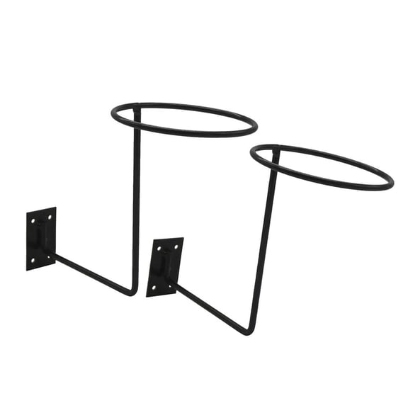 EHJRE 2 x Vintage Design Black Metal Hat Rack/Cap/Wig Holder Wall Mounted Display Stand - Hat Rack Hat Stand / Wig Holder Storage Display Stand