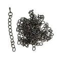 thumbnail image 1 of EHJRE 20 Sets Alloy Necklace Bracelet Anklet Jewelry Making Extender Chain Black, 1 of 9