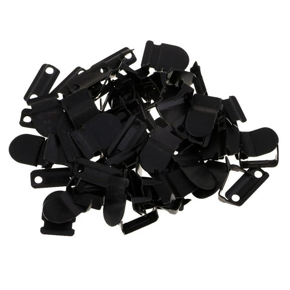 EHJRE 20 Sets No-Sew Hook & Eye Closure Fastener for Trousers Skirt Dress Black