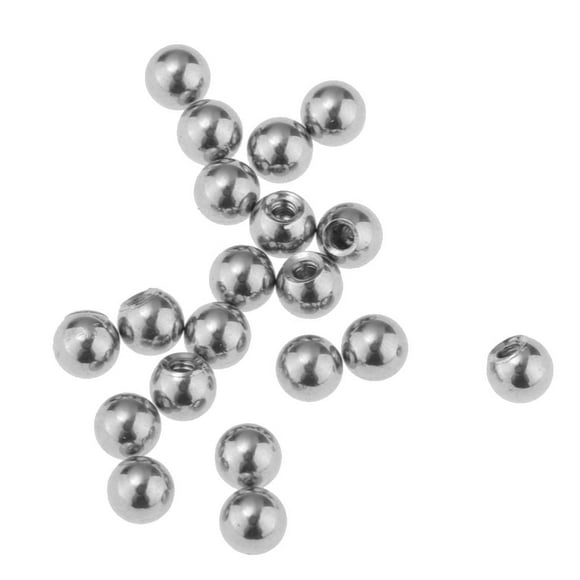 20 lot New Steel Replacement Spare BALLS Piercing Balls Piercing Steel Color 20pcs acciaio