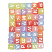 EHJRE 200 Pcs Mix Square Acrylic Alphabet Beads Charms Large Hole DIY Crafts 3 #