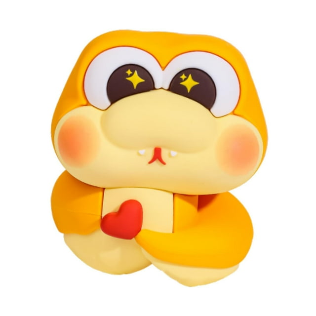 EHJRE 2025 Cute Snake Statue Chinese New Year Decoration for Shelf