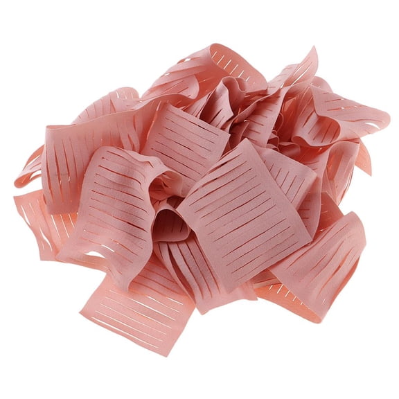 EHJRE 20Pcs Cloth Strip Ribbon for DIY Flowers Bud Making Crafts Decoration Pinkbeige