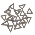 thumbnail image 1 of EHJRE 20pcs Wooden Triangle Charm for Jewelry Making Crafting Ears Drop Charms Gray, 1 of 8
