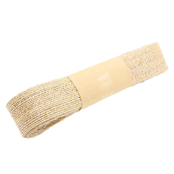 EHJRE 2M Jute Burlap Natural Hessian Ribbon Trim Rustic Wedding Party Supplies DIY beige