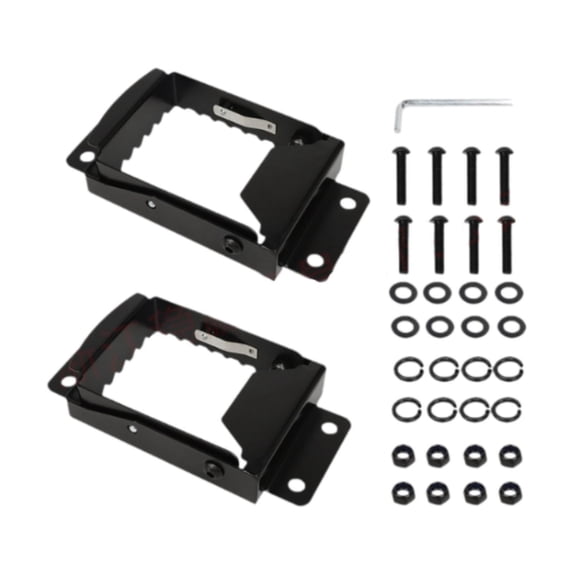 EHJRE 2Pcs Generic ATV Foot Pegs ATV Foot Rests Black Direct Replace Easy Installation
