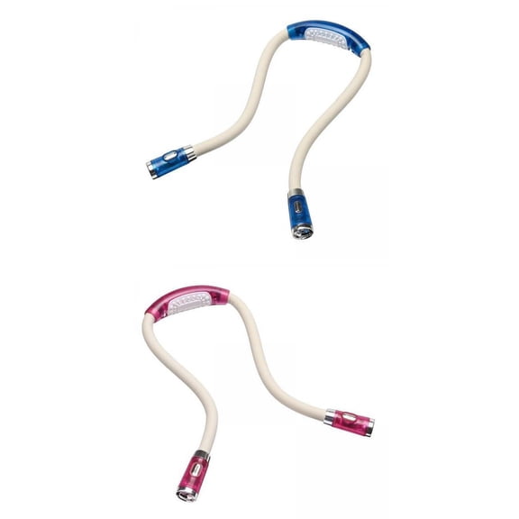 EHJRE 2Pcs Portable Led Lamp Neck lighting led Flash Light Long Lasting for Knitting