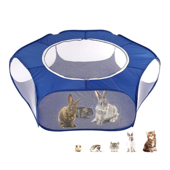 EHJRE 2pcs Small Pet Hamster Rabbit Exercise Playpen Fence Cage Exercise Tent Toys