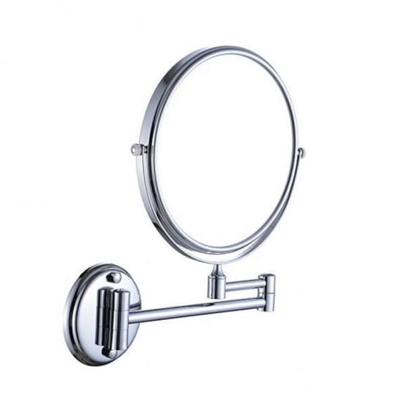 EHJRE 2x 5x Magnification & True Image Dual Sided Wall Mount Makeup Mirror, 8 Inch Double-Sided Swivel Mirror, 11 Inch Extension