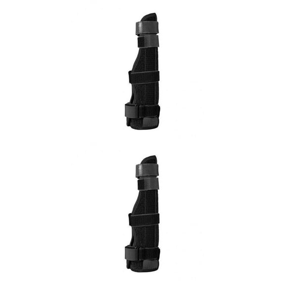 EHJRE 2x Durable Adjustable Buckle Two Finger Splint Support Breathable Tendonitis