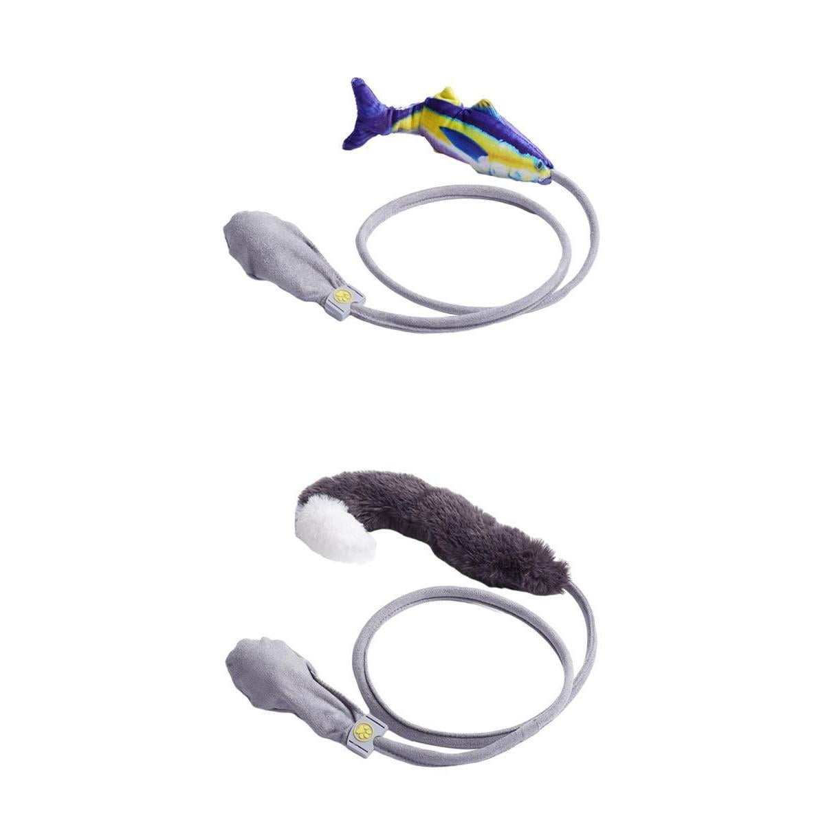 EHJRE 2x Flopping Fish Dancing Toy Catnip Interactive Playing Cat Toy