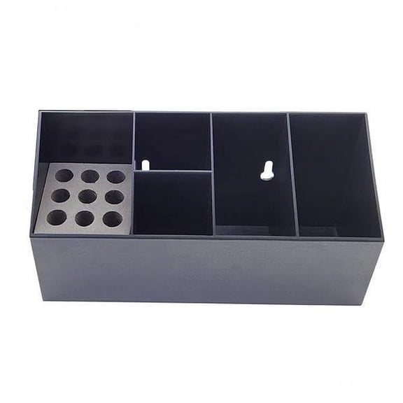 EHJRE 2x Hairdressing Tool Box Storage Case, Barber Tools Holder, Hair Scissor Rack Holder Desktop Organizer