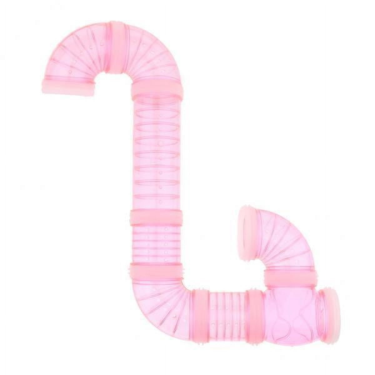 EHJRE 2x Hamster Tube Tunnel Toy Hideout Plastic Cage Toy Playing Hut for Hamster Gerbil Rat Mice Small Animals
