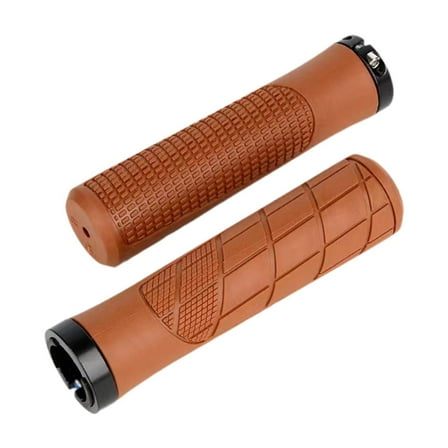 EHJRE 2x Mountain Bike Handlebar Grips Handle Bar Grips Ergonomic Protector Brown