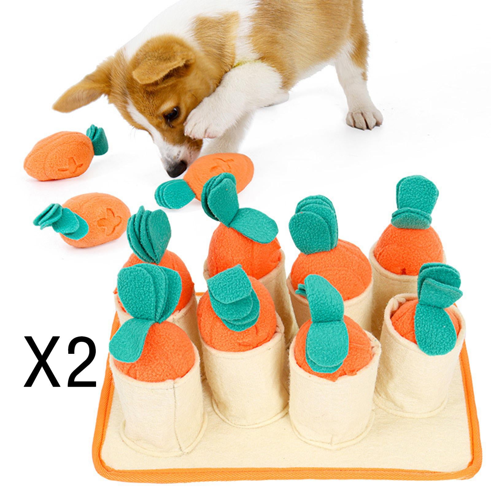 EHJRE 2x snuffle pad for Dogs, Dog Activity Mat Sniffing Mat Dog Feeding Mat/Enrichment Mat/Play Mat/Puzzle Mat/Interactive Toy/Sniffing Pad/Slow Feeding Bo