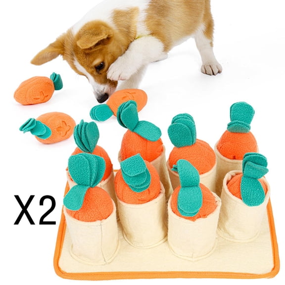 EHJRE 2x snuffle pad for Dogs, Dog Activity Mat Sniffing Mat Dog Feeding Mat/Enrichment Mat/Play Mat/Puzzle Mat/Interactive Toy/Sniffing Pad/Slow Feeding Bo