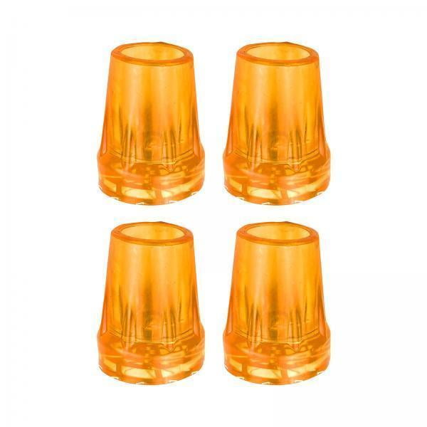 EHJRE 2x4Pcs Tips Rubber Cane Tips for Hiking Sticks Seniors Walking es Yellow 28mm Hole