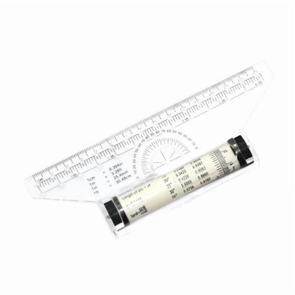 EHJRE 2xMeasuring Rolling Ruler 6 inch Multifunctional for Math Measurements Artists 2 Pcs