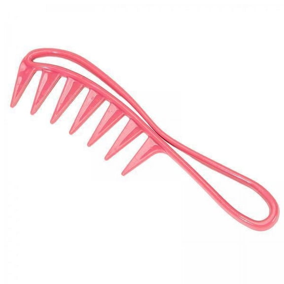 EHJRE 2xWide Tooth Comb Mini for Detangles Wet or Dry Hair Curly Wet Wavy Thick Hair Red