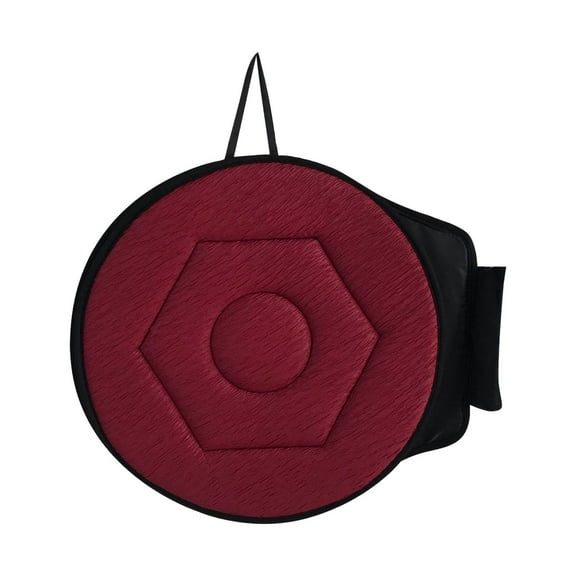 EHJRE 360 Degree Rotating Seat Cushion Car Seat Pad Portable, Breathable, Gift, Chair Cushion Twisting Disc for Elderly Travel Home Red