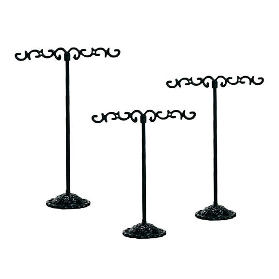 EHJRE 3Pcs Jewelry Holder Display Stand Earrings Hanger Necklace Storage Rack 01