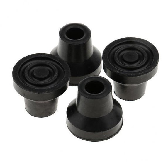 EHJRE 3x4x Anti-skid Stable Shock Absorb End Cane Tips 13mm 3 Pcs