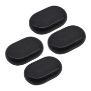 EHJRE 4 Pieces Hot Stones Massage Set Gua Sha Tool Ergonomic Versatile SPA for Back Gift Relaxation Portable Oval Hot Rocks Massage 11cmx7cm