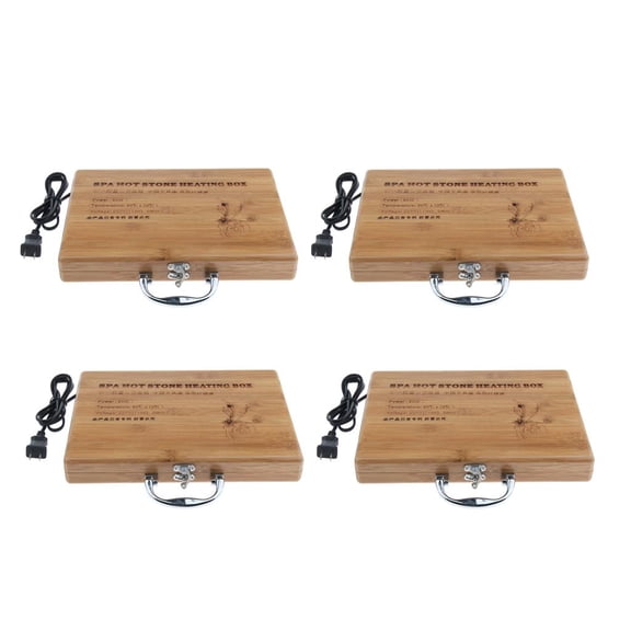 EHJRE 4 Pieces Professional Heater for Easy to Use Dial Temperature Control - Warms Up Quickly, US Plug ( *23 x 4.8cm)