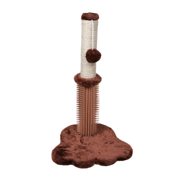 EHJRE 48cm Stable Cat , Climbing Shelf Cat Scratcher , Round Base Kitten Pets Scratch Poles - Brown