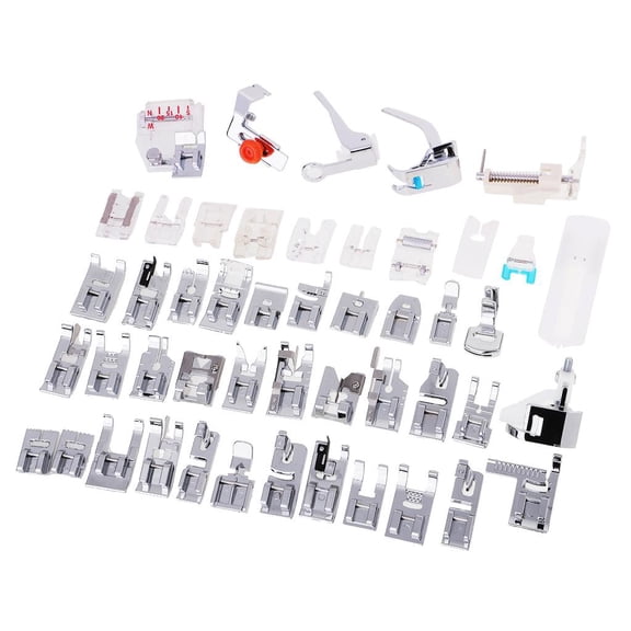 EHJRE 48x Professional Universal Domestic Sewing Machine Presser Foot Feet Set